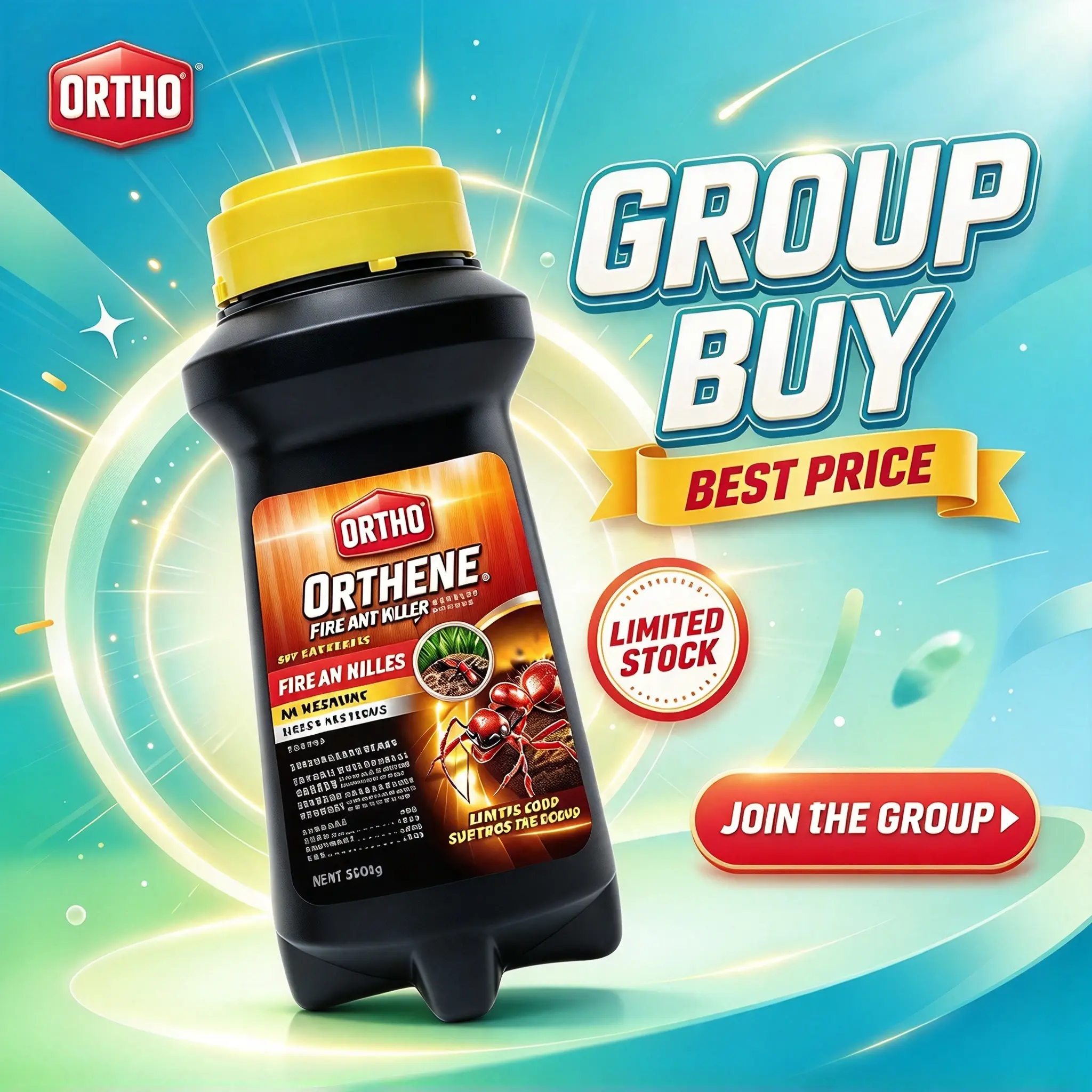 Ortho Orthene Fire Ant & Roach Killer1, Kills the Queen, Destroys Mounds, Starts Working in 60 Minutes, 12 oz.