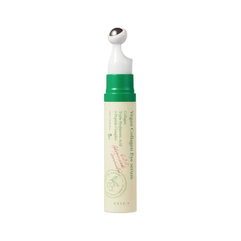 [AXIS-Y] Vegan Collagen Eye Serum with Triple Hyaluronic Acid & Peptide for Improved Skin Elasticity Reduces Fine Lines & Dark Circles Korean Skin Care Eye Cream