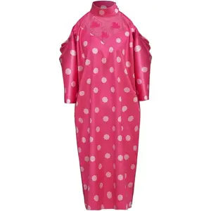 Pretty in Pink Andie Cosplay Costume Andie's Dress Pink Polka Dot Dress Prom Costume for Women Girls