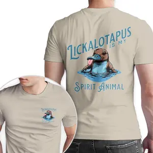 Lickalotapus Is My Spirit Animal Men's Funny T-Shirt Crewneck Menswear