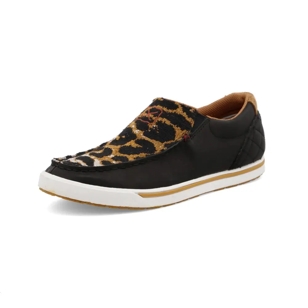 Women's Cheetah Print Slip-On Shoes, Casual Black Kicks for Everyday Comfort, Stylish Footwear - WCA0052, Everyday Wear, Laceless, Glam Touch