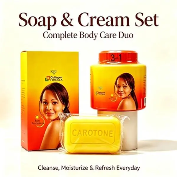2Pcs Bath Body Kit | Gentle Cleanse & All Day Skin Hydration For Bathroom Use