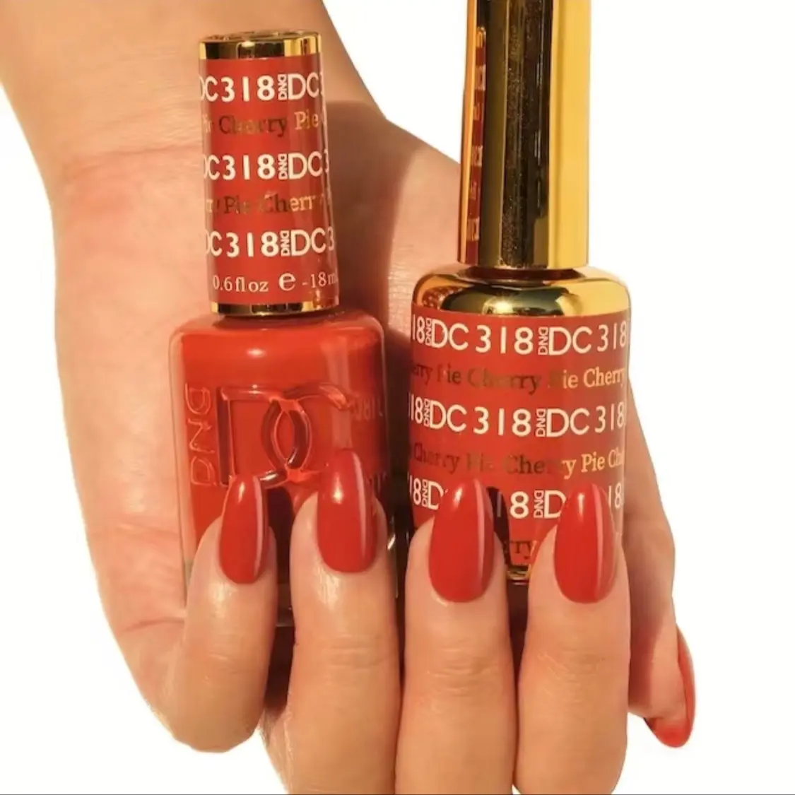 DND DC 318 Cherry Pie Gel and Lacquer Duo nail care nail art