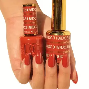 DND DC 318 Cherry Pie Gel and Lacquer Duo nail care nail art