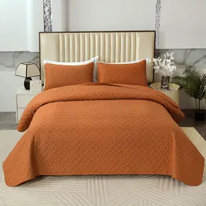 3PCs Classic Bedspread Set with 2 PillowShams, 1 Coverlets Quilt, Ultra-Soft Bedspread, Reversible Coverlet with King, Queen, Full Twin Sizes, All-Season Bedding for BedRoom