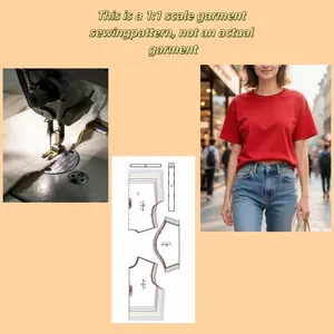 Women's Xxs-2xl Sewing Pattern Set, 7 Sizes, Ideal for Custom Clothing Design, Handmade Fashion, DIY Fabric Making