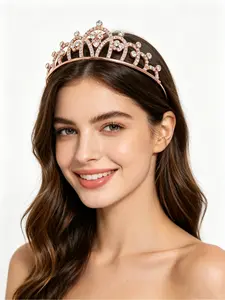 New simple crystal crown hot princess headdress birthday dance festival performance headband