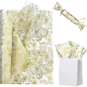 40 Sheets, 20" x 26",  Floral Style  Wrap Printed Tissue Paper for  Box Liners,  Wrap, Crafts, Weddings,  Bags, Mother's Day, Crafts