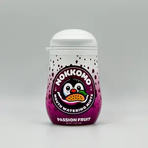 Nokkomo Mints Passion Fruit Fizzy Mints for Cottonmouth Relief Refreshing Juicy Tropical Sweetness Fizzy Sensation On-The-Go Relief