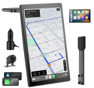 IIWEY IK8 8" Wireless Apple CarPlay Screen with Android Auto 1080P Backup Camera Rotatable Touchscreen GPS Navigation Mirror Link Car Stereo