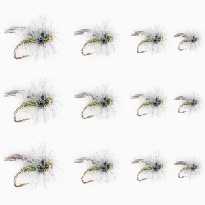 Floating Feather Supply Hemingway Caddis Fly 12 Pack – Trout Dry Fly Size 14