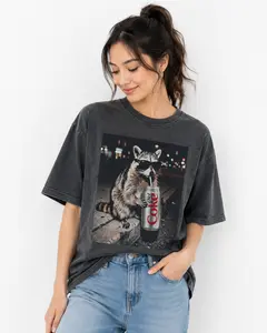 Comfort Colors Raccoons Diet Coke T-shirts, Funny Meme Gen Z Dank Raccoons Tee, Trendy Topwear
