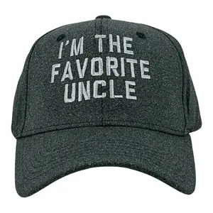 Im The Favorite Uncle Hat Funny Sarcastic Family Graphic Novelty Cap Funny Hats Funny Uncle  Novelty Caps for Men Black - Standard