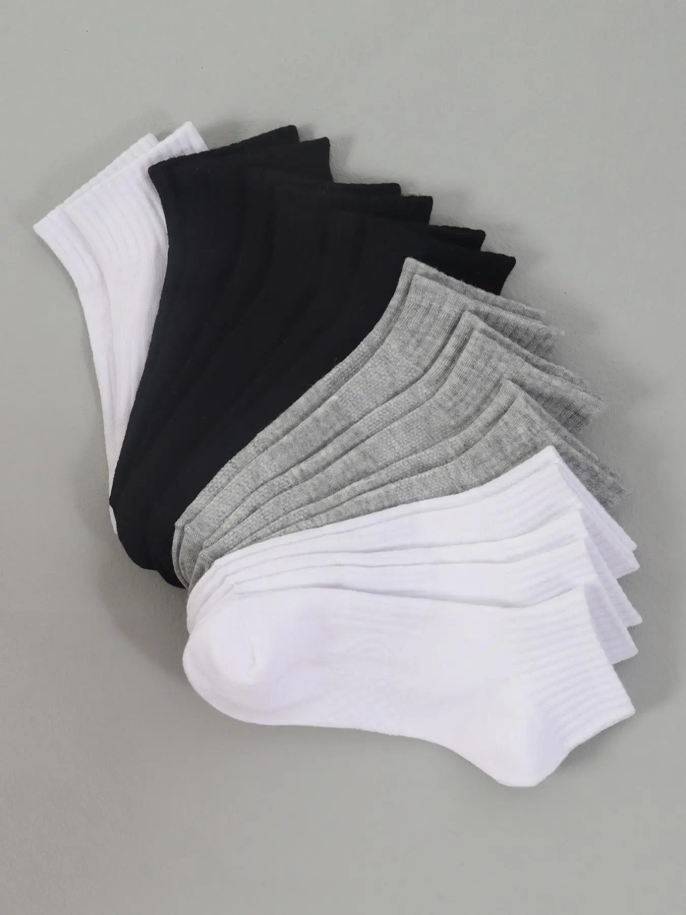 Women's Solid Ankle Socks, Comfy Breathable Low Cut Socks for Women, Multipack Simple Anklet for Daily Wear, Women's Hosiery