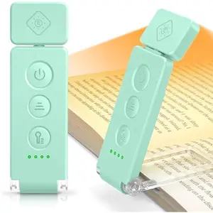 12 LED Rechargeable Book Light, Clip-on Reading Light with & 5 Brightness Levels, Up to 100Hrs Runtime, Eye-Caring Reading Lights for Books in Bed, Perfect for Book Lovers, Kids