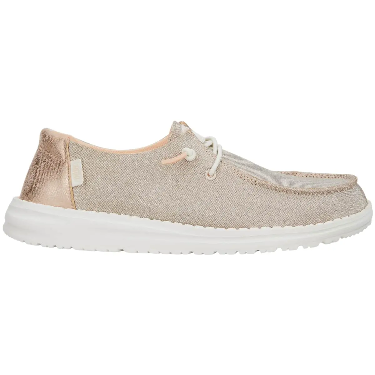 HEYDUDE Wendy Metallic Sparkle - Womens Comfortable Slip on Shoes