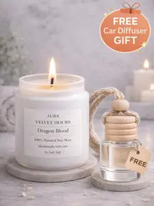 SALE NOW AURA SOY AROMA CANDLES 10oz and FRE CAR DEFFUSER 100% Natural Soy Wax Scent Burns Up to 50 Hours Clean Perfect for Home Decor Relaxation Self Care Aromatherapy Cozy Atmosphere Gift Giving Autumn Fragrance Glass Room Decoration Minimalist Wick