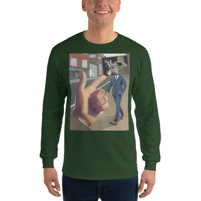 Unisex Long Sleeve graphic Shirt TV off Luigi Casual Classic