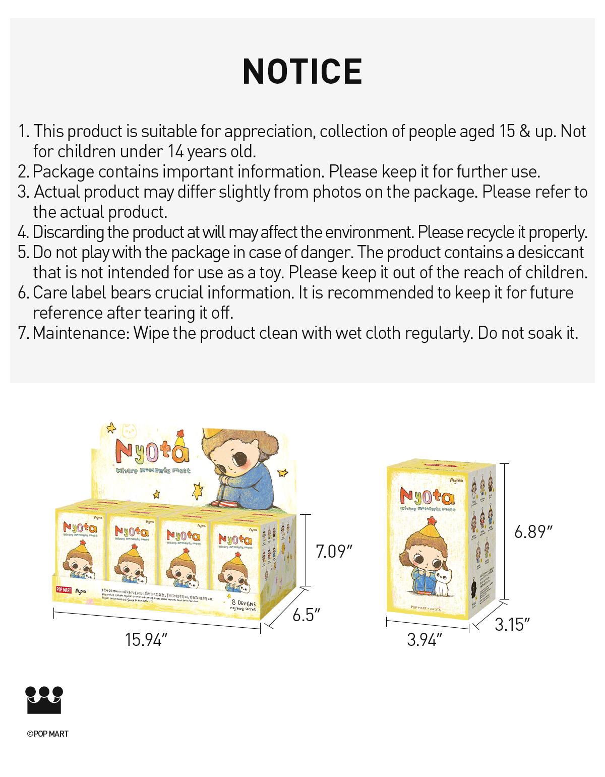 POP MART Nyota Where Moments Meet Series Plush Doll Blind Box