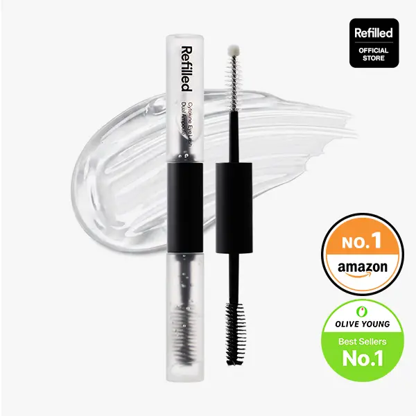 Refilled cADPR EyeLash Dual Serum | NAD+ Peptide Lash & Brow & hairline Repair Serum with Pro-Vitamin B5 | Fragrance-Free Sensitive Care Ampoule