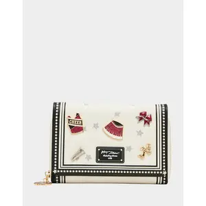 Betsey Johnson SHAKE YOUR POM POMS WALLET ON CHAIN MULTI