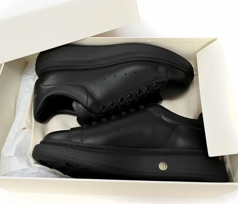 Triple Black Low Top Sneakers - Fashion Unisex Streetwear Sneakers
