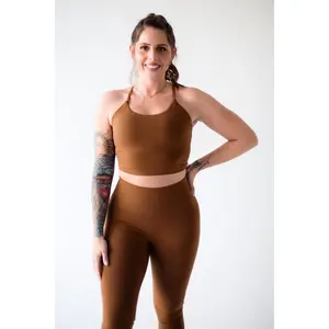 Elevate Cropped Tank - Brown SM, L, XL
