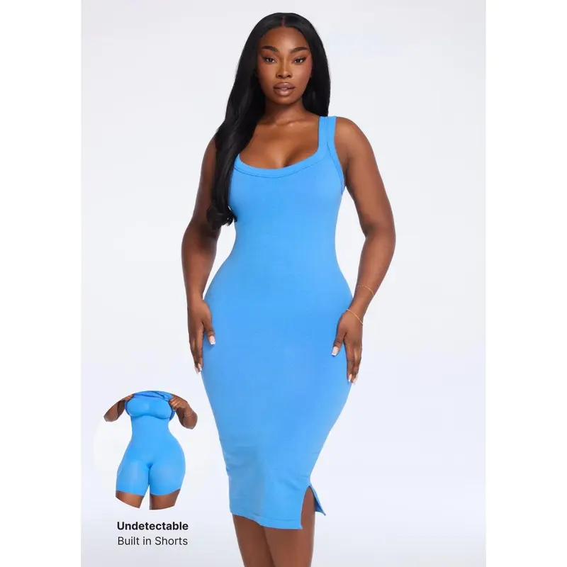 ribbed jersey dress midi - TikTok Shop ribbed jersey dress midi - TikTok Shop