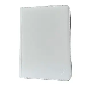 Auri Whiteout 9 Pocket TCG Card Binder White Smooth Zipper Closure High-Quality Card Pages Compact Lightweight Sleek Design for Pokémon One Piece Sports Cards Holds 360 Cards PVC-free Acid-free Pages, Item Protection, Secure Hold