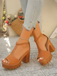 Women's Summer Thick Sole Waterproof Platform High Heels, Casual Fashion Comfortable Shoes, Height Increasing, Daily Wear, Work, Outdoor, Beach