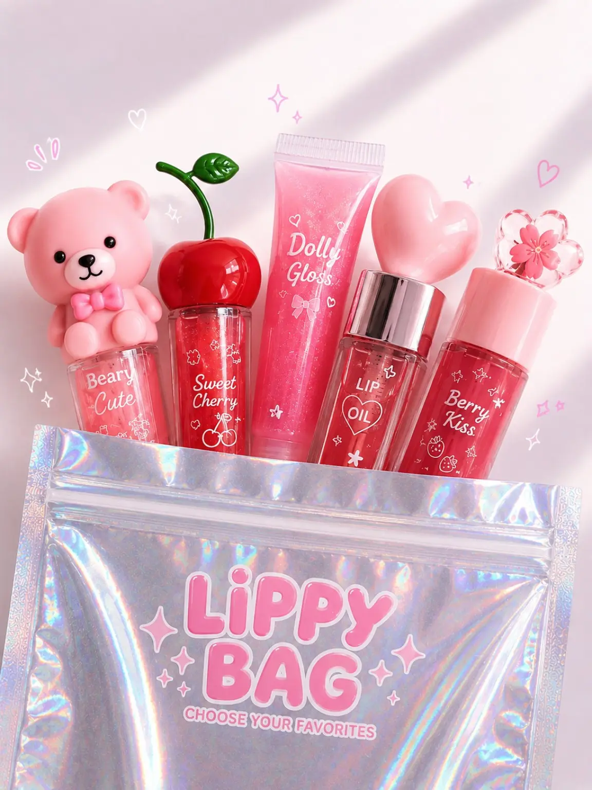 Lippy Bag - Choose Your Lip Products (5/10/15) Gloss Lipgloss