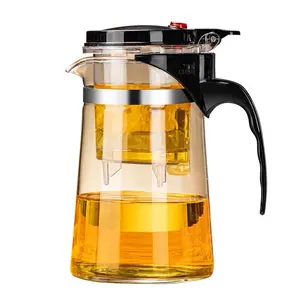 Glass Teapot With Detachable Infuser  Loose Leaf Tea Infusions 16.9oz