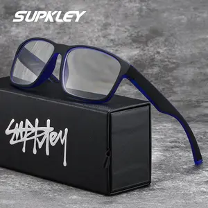 SUPKLEY Minimalist Reading Glasses, Ultra-Light Comfortable Anti-Slip Durable PC Frame, HD Lenses, Office Use, Unisex Presbyopia Eyeglasses Set, Rectangular Eyeglasses, Lightweight Durable Glasses