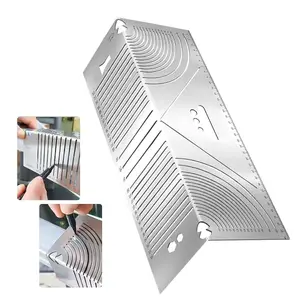 2026 Newest Precision Flex Angle & Arc Marking Tool, Adjustable Linear Arc Dual-Purpose Scriber for Metalworking,Construction,Drawing Ruler,Tube Pipe Bending & Welding Tool