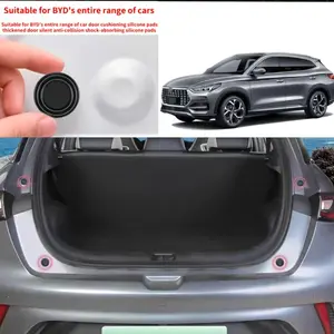 12pcs Suitable for BYD's full range of door shock-absorbing silicone pads, thickened door silent anti-collision shock-absorbing silicone pads, and of car door and tailgate shock-absorbing silicone pads