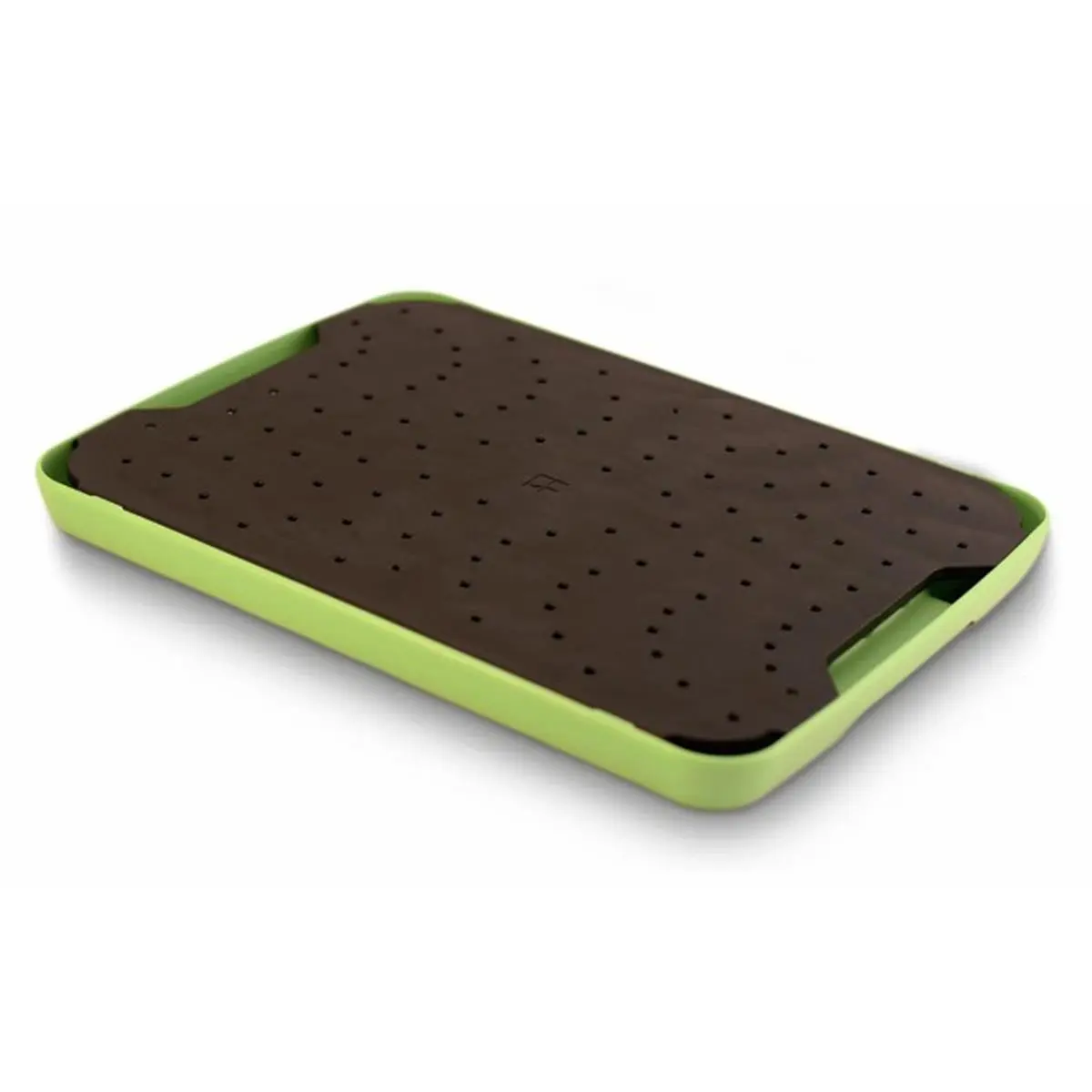 212 MAIN Perforated Cutting Board - Black-Green, Dishwasher-Safe, Scratch-Resistant, Self-Draining Durable Chopping Board for Kitchen Use, Durable Chopping Boards