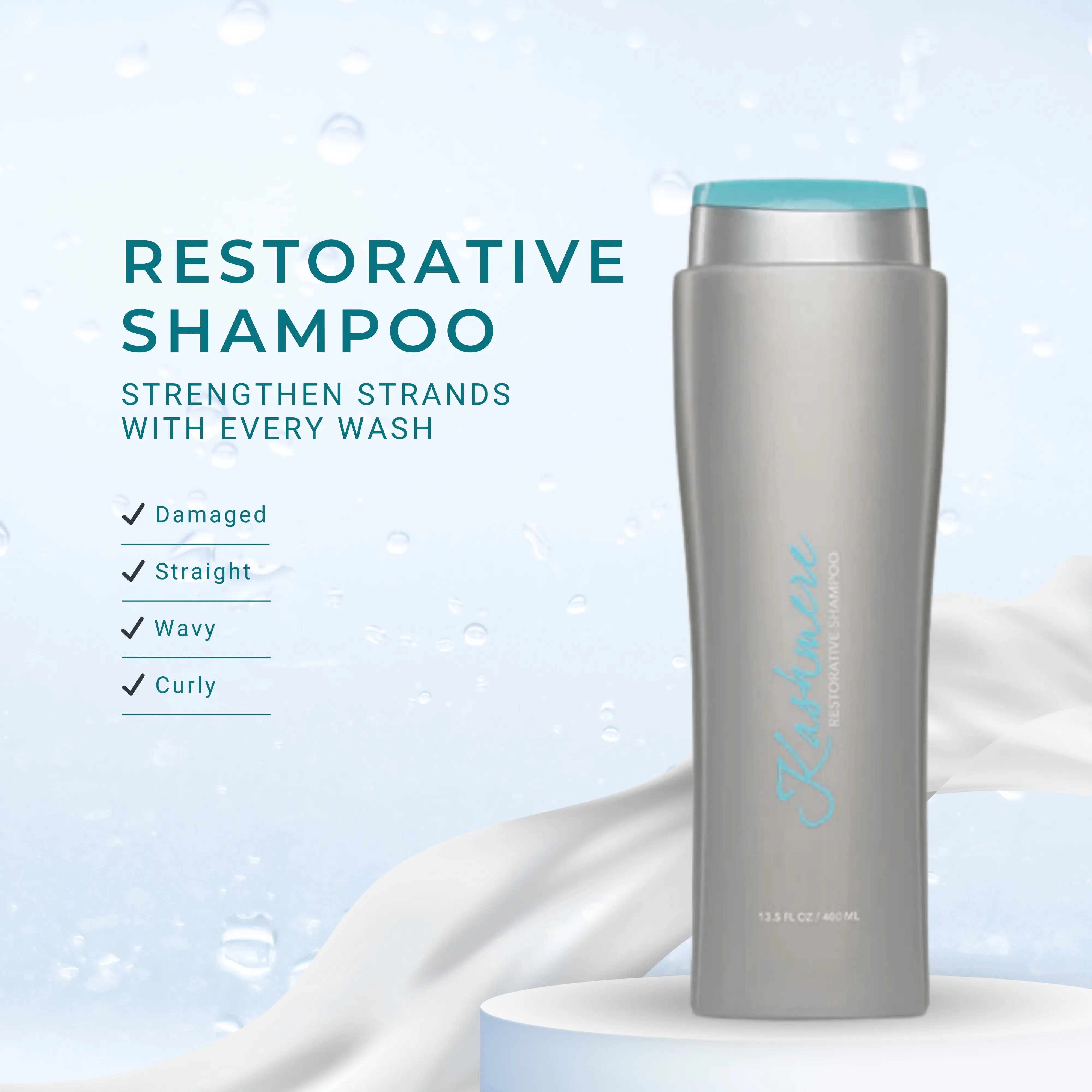 Restorative Shampoo – Gentle Cleansing & Hydrating with Coconut & Shea Butter for Nourished, Frizz-Free Hair