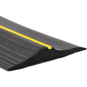 10Ft/3M Universal Garage Door Rubber Threshold Strip, Weatherproof Seal Strip DIY Weather Stripping Replacement, Not Include Adhesive/Sealant (Black)