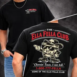 [Sale Up To 43%] Ella Fella Club Cowboy Tee 2026, Western Whiskey Graphic Shirt, Funny Country Concert Outfit