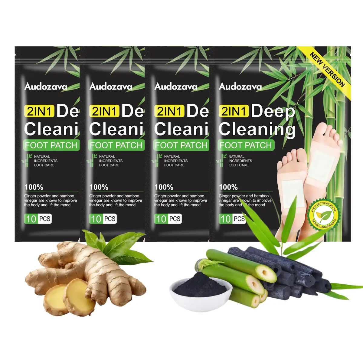 Foot Detox Patches Pads 40 Pcs NaturalDeep Cleansing Detox Foot Feet Patches for Remove Toxins lmprove Sleep Quality foot Exfoliating Mask Herbal Clea