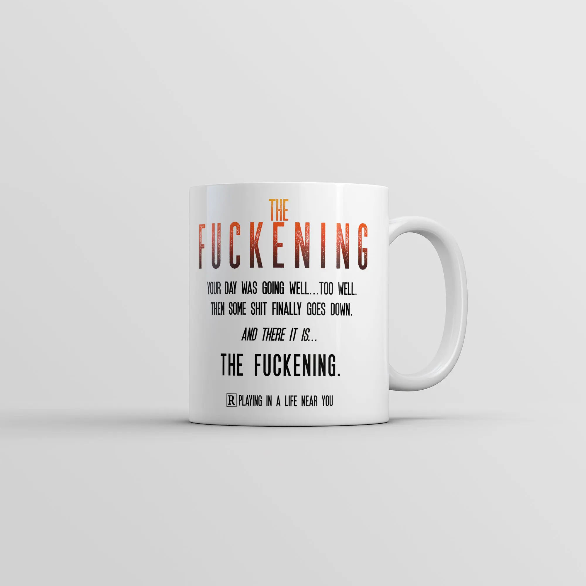 The F*ckening Mug Funny Horror Movie Graphic Coffee Cup - 11oz Funny Coffee Mugs Ceramic Printed Drinkware Cup
