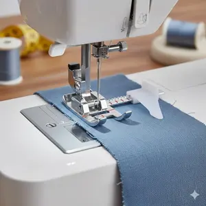 Adjustable Guide Sewing Machine Presser Feet Set: Edge Binder, Beading Foot with Non-Slip Design, Multifunctional Home Sewing, Home Sewing Machine with DIy sewing Tools, Multi-Function Attachments, and Precision Sewing Aids