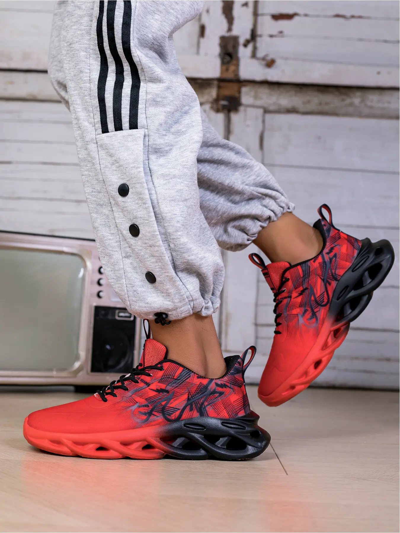Women's Gradient Print Running Shoes, Workout Sneakers, Breathable Mesh Upper, Sporty Style, Rubber Sole, All Seasons, Professional Running Sneakers