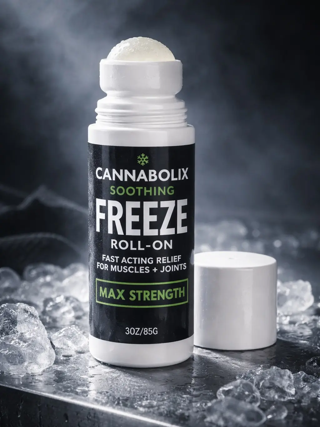 Cannabolix Soothing Freeze Gel - Roll On Essential Oil & Terpene Based Pain Relief Treatment