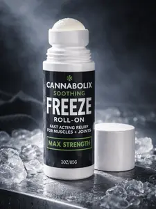Cannabolix Soothing Freeze Gel - Roll On Essential Oil & Terpene Based Pain Relief Treatment Cannabolix Soothing Freeze Gel - Roll On Essential Oil & Terpene Based Pain Relief Treatment