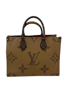 Pre-owned Louis Vuitton Canvas Tote Bags OnTheGo MM Reverse Giant Monogram Tote