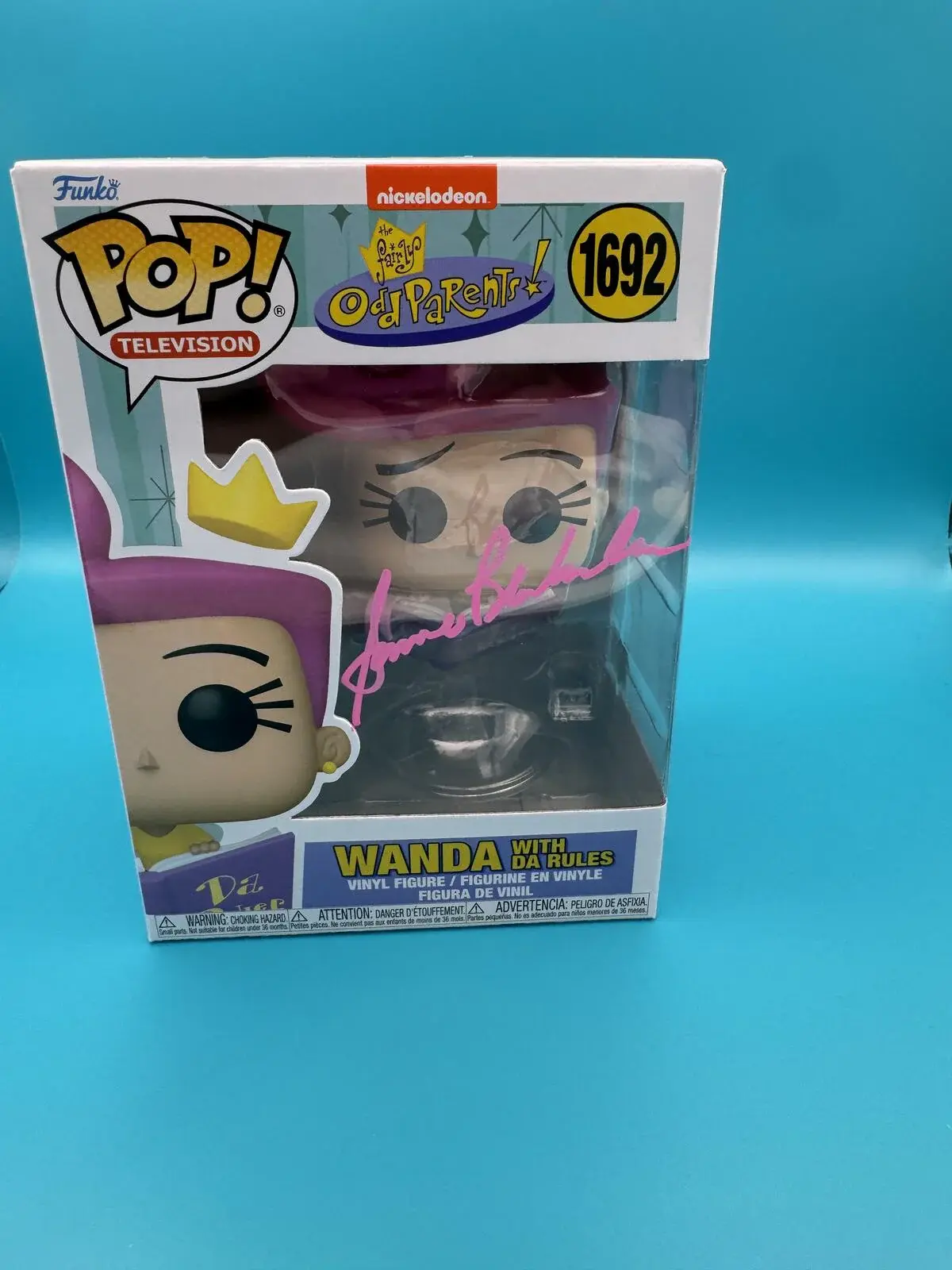 Susanne Blakelee signed Wanda with da rules Funko pop the fairly odd parents