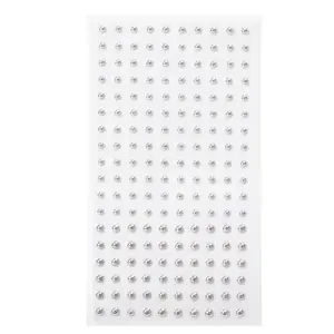 180 PC Self Adhesive Lip & Nose Stud Face Stickers in Silver & Gold Silver Unisex Acrylic Paper Round Ball Easy Apply No Piercing