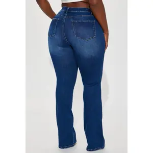 Stretch Bootcut Jeans - Dark Wash