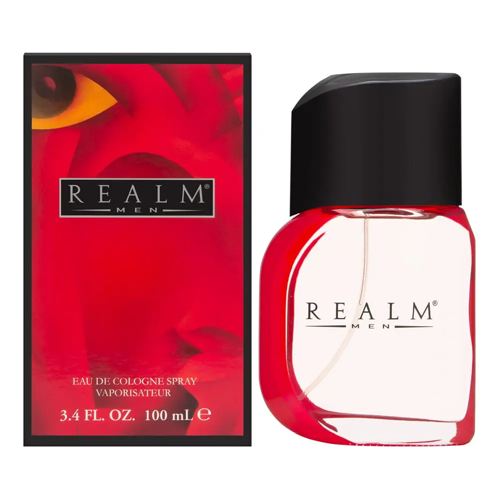 Realm by Erox Men's Eau de Cologne Spray, 3.4 oz (3 to 3.9 fl oz range), contains neither harmful additives, enhances how you feel, improves how others respond to you